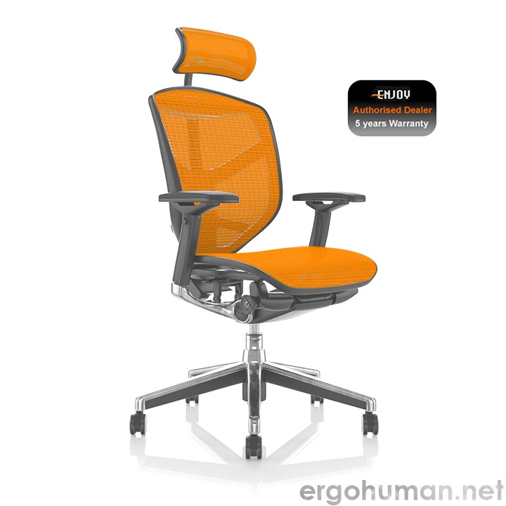 Enjoy Orange Mesh office Chair